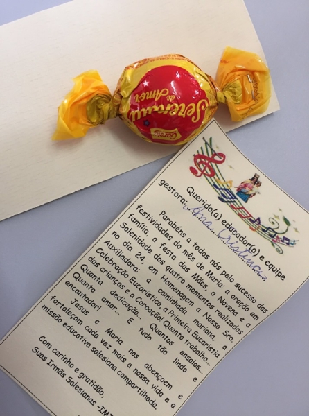 MIMOS E CARINHOS P/ EDUCADORES E VOLUNTÁRIOS